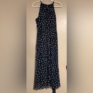 Harper Rose Midnight Blue Dress with White Dots